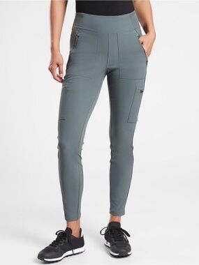 ATHLETA HEADLANDS HYBRID CARGO PANTS GYM YOGA ATHLETIC PLUS SZ 26